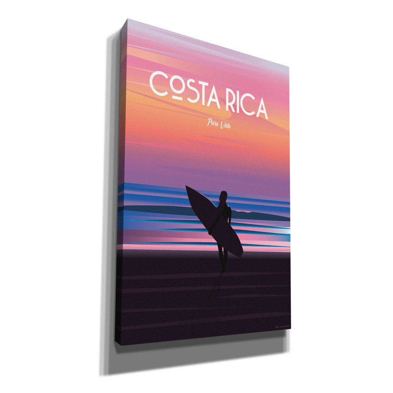 «Costa Rica» par l'Arctique, art mural sur toile, H 40 po x l 26 po x P 1,5 po