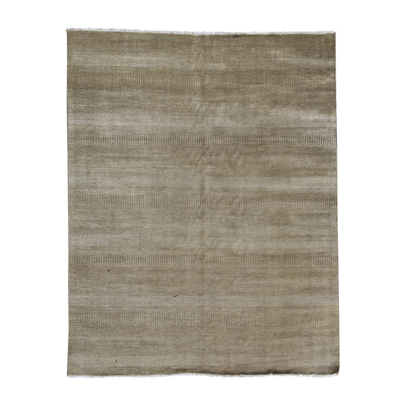 Moroccan Hand Knotted Taupe Area Rug