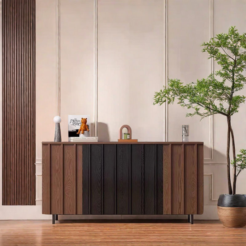 Buffet décoratif Antique, H 33,46 po x l 59,06 po x P 15,75 po