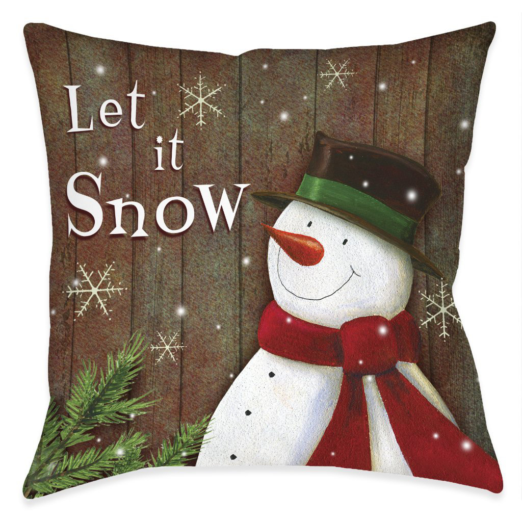 Snowy Season Throw Pillow Laural Home