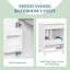 24" Bathroom Vanity with Sink and Drawers, White Freestanding Vanity Cabinet with Ceramic Top and Storage Shelves, MDF and Solid Wood Base, Modern Sink Cabinet for Small Bathrooms-1502498545