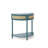 Unique Half Moon Design End Table With Sliding Rattan Door,Elegant Semi-Circle Entryway Console Table With 2 Rattan Storage Cabinet And Bottom Shelf-462115093