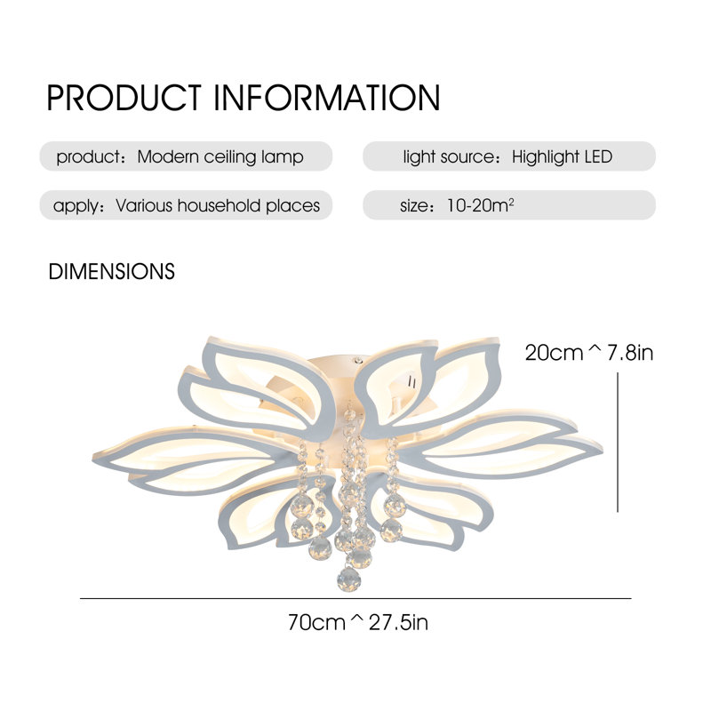 Rushawn Acrylic LED Flush Mount