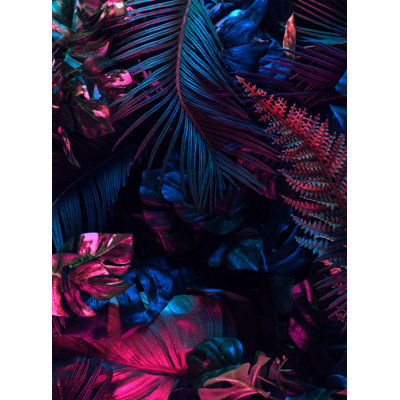 Neon Palms Print by Mat Sanders