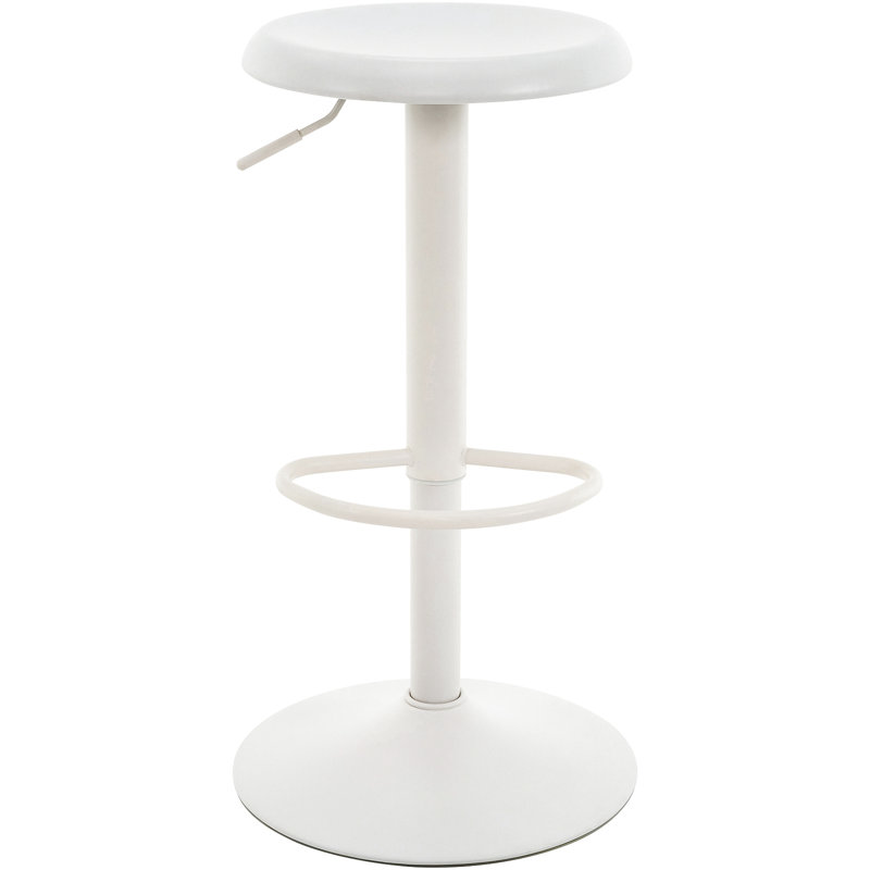 1Pc Bar Stools, Adjustable Height Swivel Bar Stools, Metal Airlift Barstools, Backless Counter Height Bar Chairs for Kitchen Dining Room Pub Cafe
