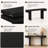 66" Extra-Wide Veneered Console Table-1642606828