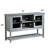 Sideboard Buffet Table with Doors,Grey