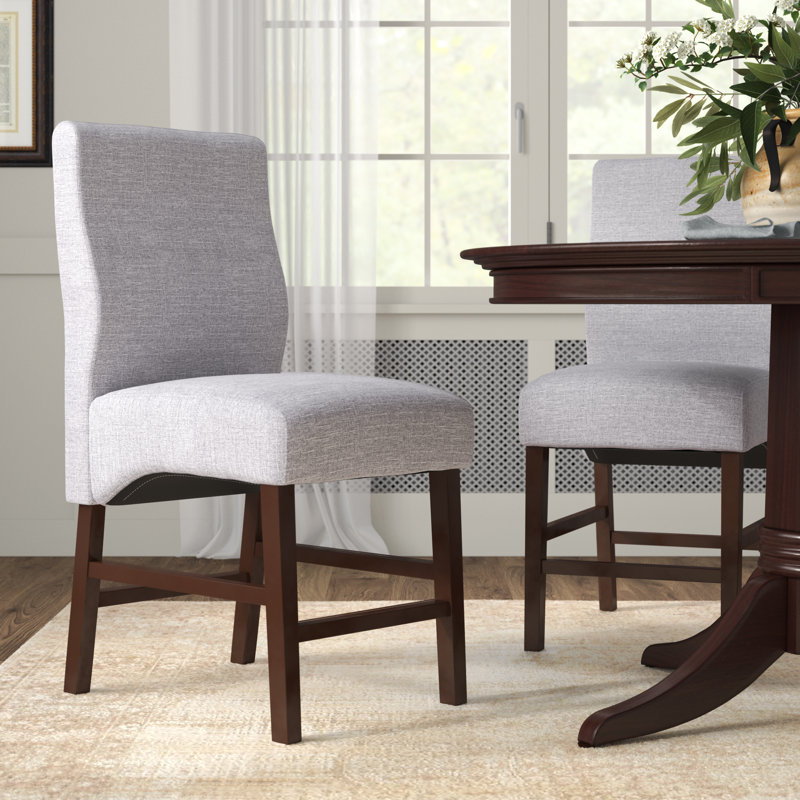 Melora Upholstered Counter Stool with Solid Wood Frame