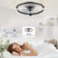 Ventilateurs de plafond à profil bas de 20 pouces avec lumières et télécommande-2015288997