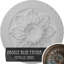 Médaillon de plafond Endurathane Cornelia, diamètre extérieur de 22 1/2 po x P 1 1/2 po (convient aux auvents jusqu'à 4 po), finition brique réfractaire peinte à la main-28581350
