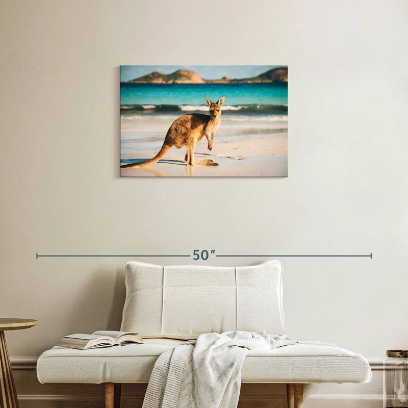 Brampt Beach Kangaroo, 20" H x 30" W