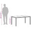 Airidas Rectangular Outdoor Dining Table , cm W 90cm cm D-1877077710-1877077704