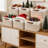 6Pack Closet Organizer Bins ,Storage Bins for Shelves, Foldable Closet Storage Boxes Baskets with Leather Handles for Organizing Clothes, Sheets, Jeans, Toys, Books-462171203