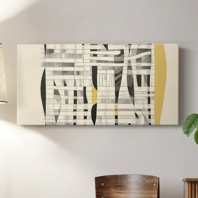 Abstrait, série 9 # XLVII-Gallery, toile tendue, H 20 po x l 40 po