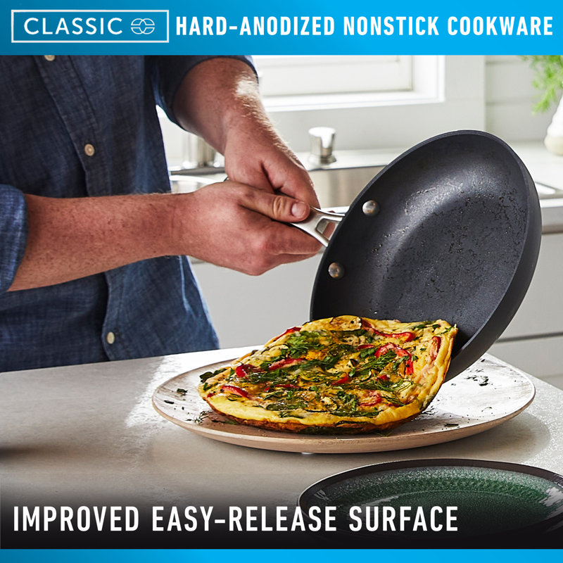 Calphalon Classic Hard-Anodized Nonstick 12-Inch Cooking Pan with Lid