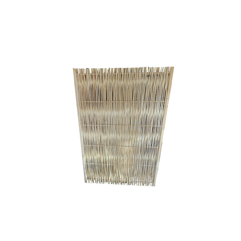 Clôture en bois massif brun clair, l 4 pi x H 6 pi