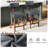 25.6"H Mid-Century Upholstered Counter Stools with Solid Wood Legs-627682043