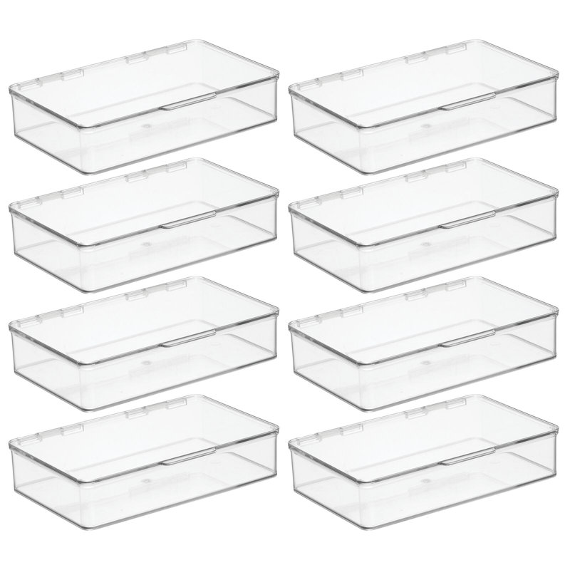 Bathroom Plastic Storage Bin Set