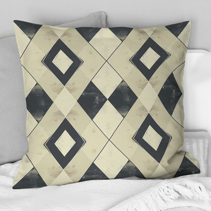 Coussin Ivoire, H 16 po x l 16 po