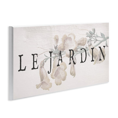 Plaque murale rétro de jardin français, design par Lil 'Rue
