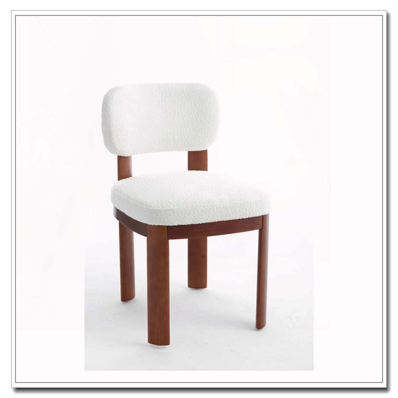 Wooden Dining Chairs,Fabric Upholstered Dining Room Chair Kitchen Chairs