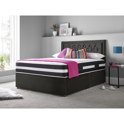 Marsing Upholstered Divan Bed with Mattress