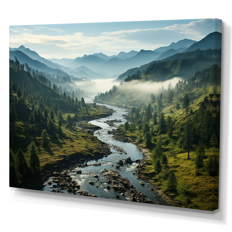 USA Great Smoky Mountains Landscape III - Usa Framed Canvas Print, No Frame, 24" H x 32" W, Wrapped Canvas