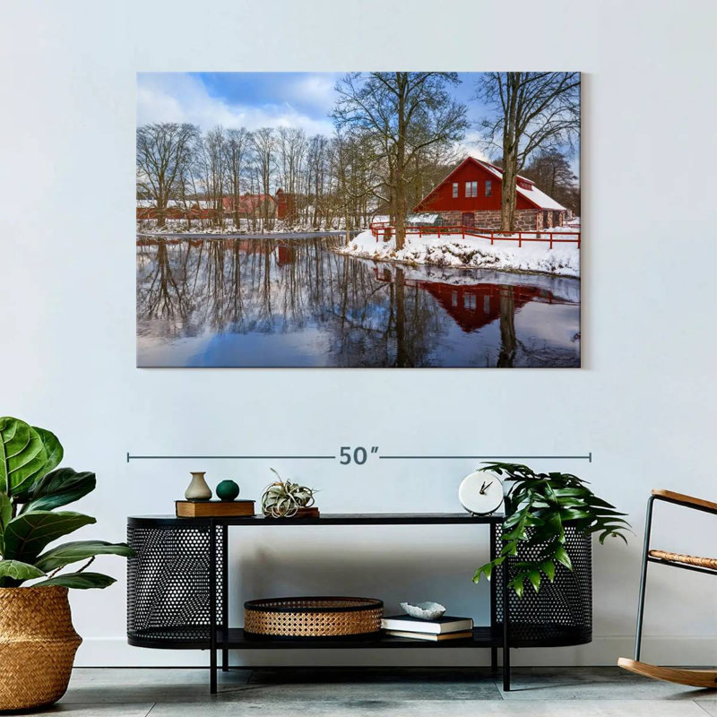 Lilie Winter Lake House, H 32 po x l 48 po