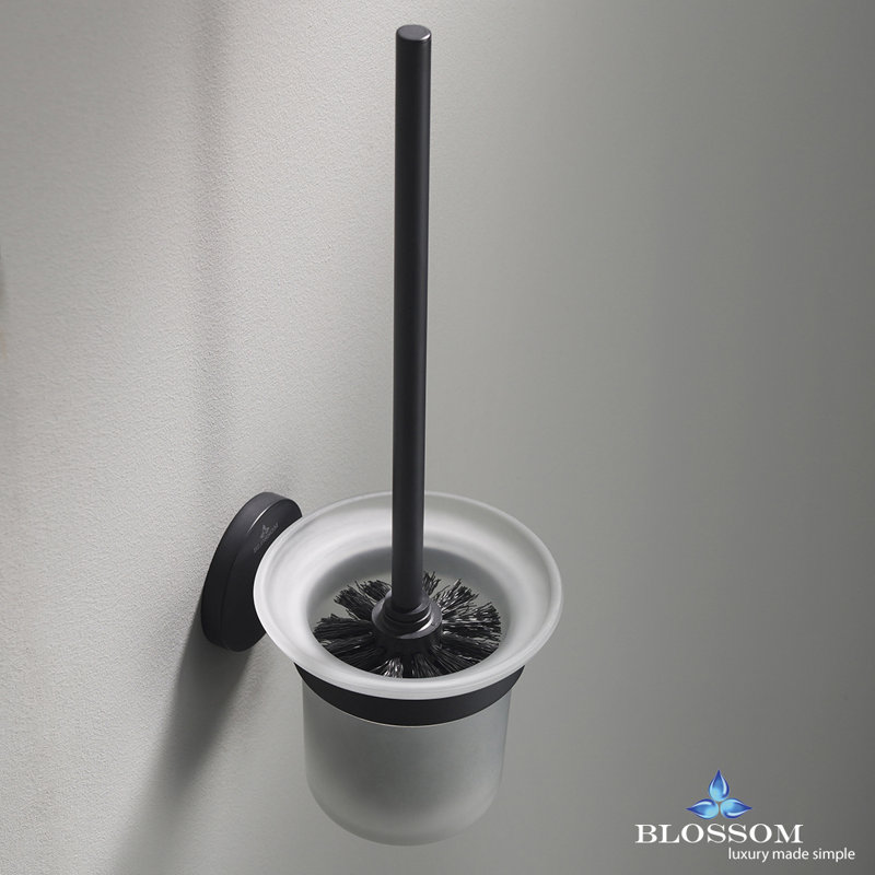 Porte-brosse pour cuvette Iddings, Noir mat