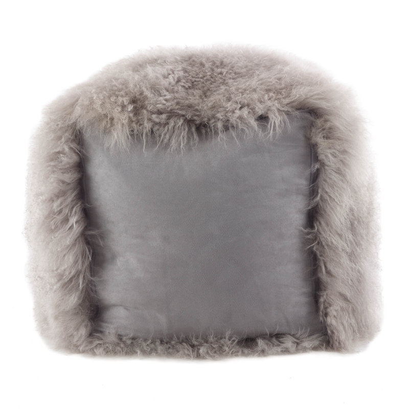 Bulluck Upholstered Pouf, Fog