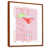 Toile avec cadre flottant brun