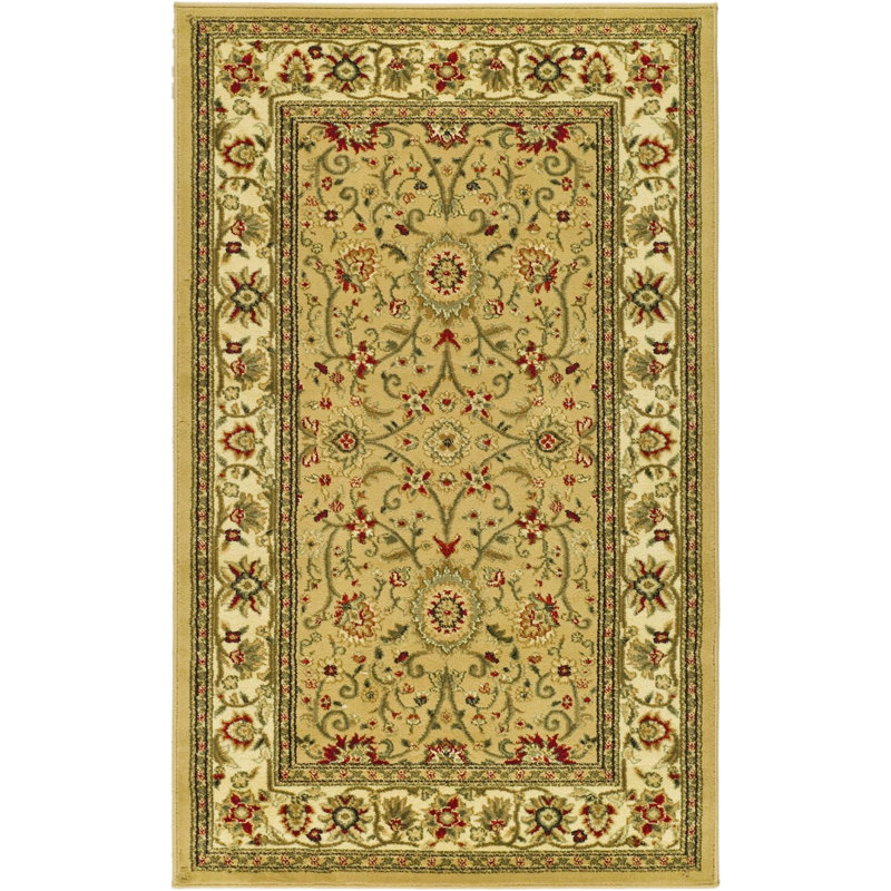Lyndhurst Oriental Area Rug In Beige / Ivory, Rectangle 69 x 122 cm
