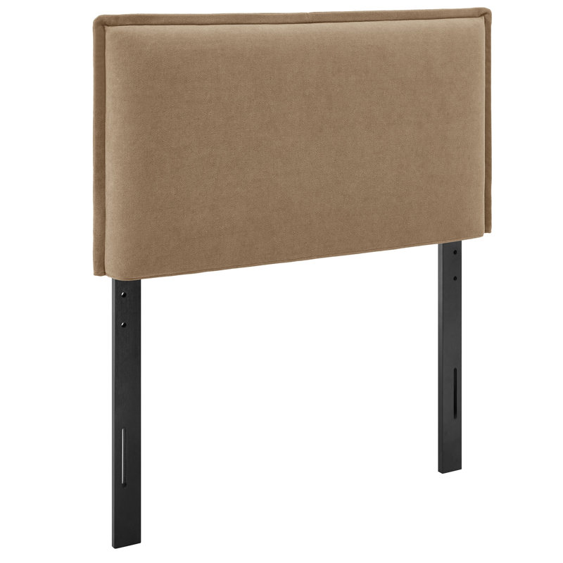 Bentleyville Upholstered Linen Blend Twin Size Headboard In Almond, Twin, Brown