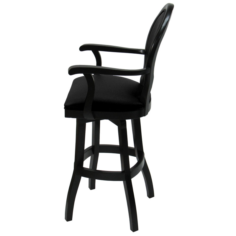 Tabouret de bar et de comptoir Farald, Noir, Très haute (assise de 34 po de hauteur)
