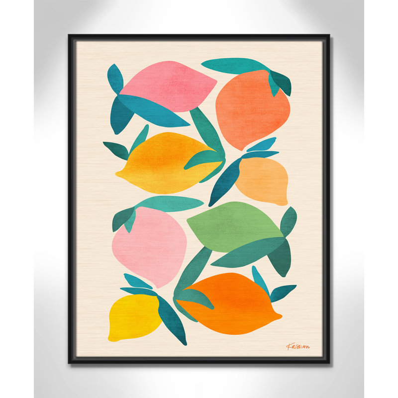 Imprimé «Wild Mango» par Gallagher, Toile avec cadre, L 23,5 po x H 29,5 po, Cadre flottant noir