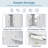 Babig 24.2'' Single Bathroom Vanity with Ceramic Top