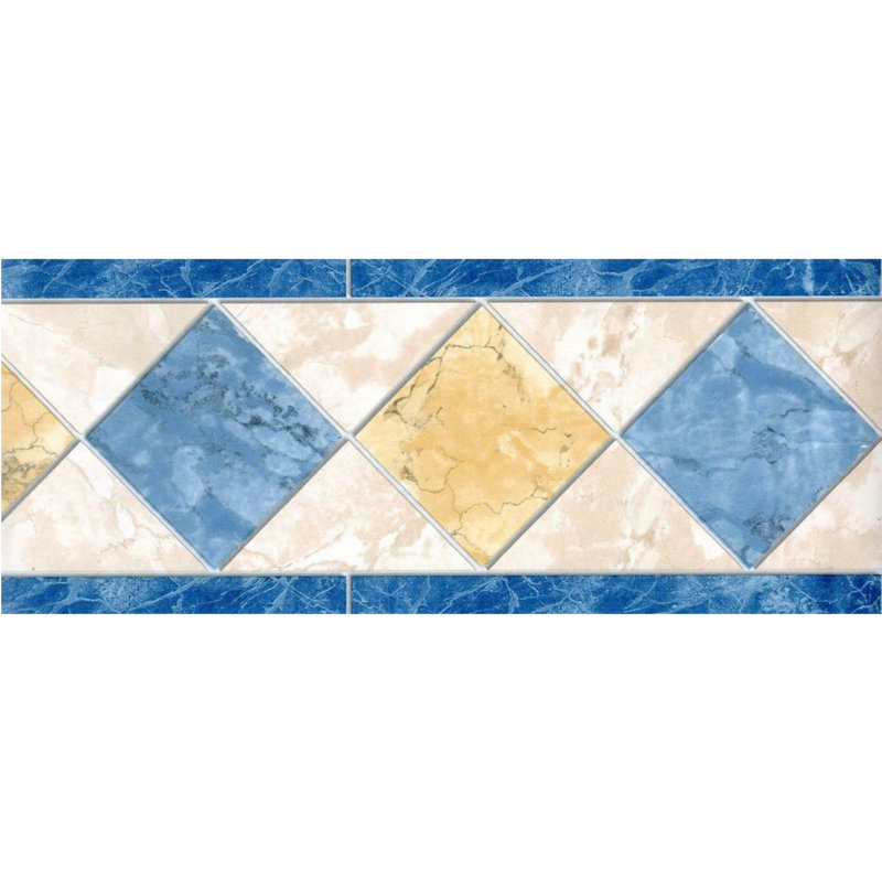 Audriaunna Geometric Diamond Tile Wallpaper Border
