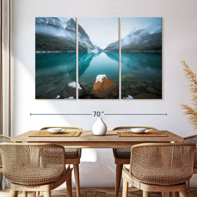 Alvord Foggy Lake Louise, H 42 po x l 65 po