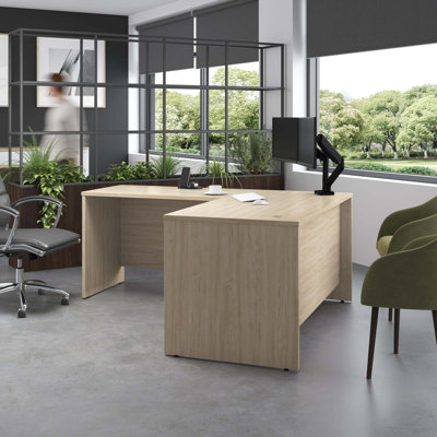 Studio C L Shaped Desk with Return