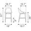 Tabouret de comptoir Moor gris foncé-1184777481-1184777484