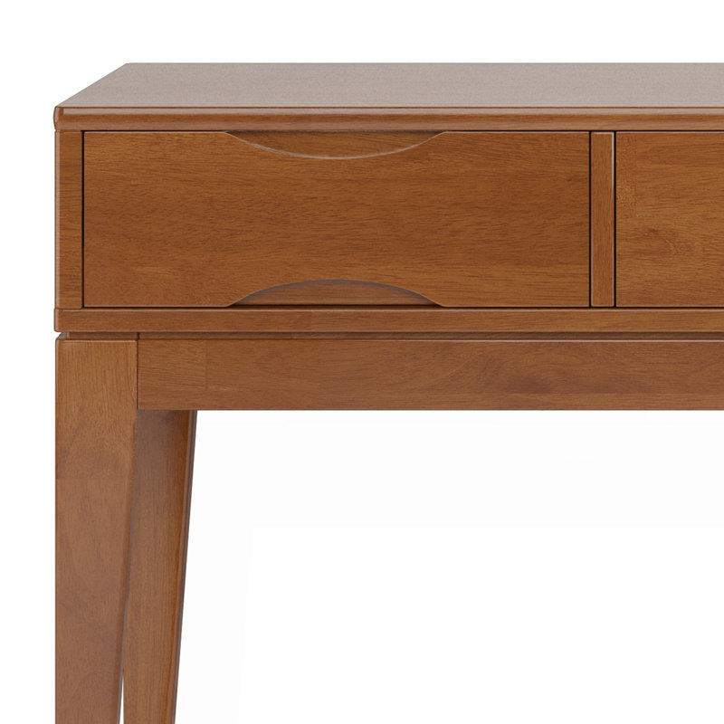 Console - canapé brun teck, Marron clair