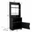 Nightstand, 55" Tall End Side Table with Charging Station and Storage Cabinet-971005876