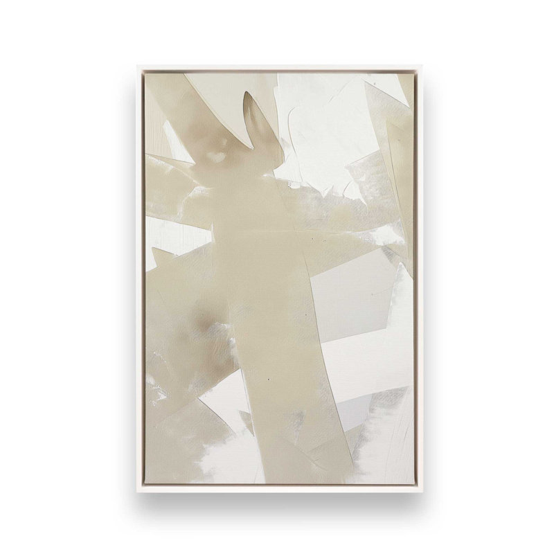 Soft Momentum I, 12.75" H x 8.75" W, Opaque White Floater Framed