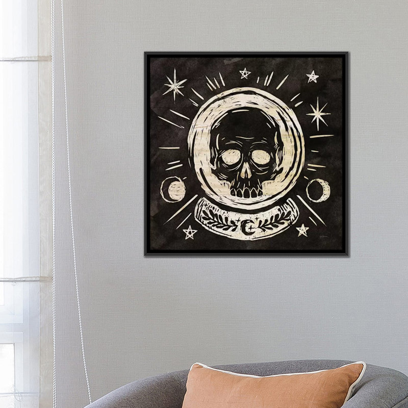 «Mystical Halloween Wood III», impression sur toile, H 18 po x l 18 po x P 1,5 po, Toile avec cadre noir, Pas de tapis
