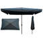 Parasol d'extérieur 10 pi x 6,5 pi - ventilé pour circulation d'air, patio noir, 40 po et plus, couleur grise-1046897388