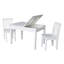 Rozanne Kids 3 Piece Solid Wood Rectangular Play Or Activity Table and Chair Set-1086642675