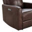 Fauteuil inclinable électrique en cuir véritable Leena-110525907