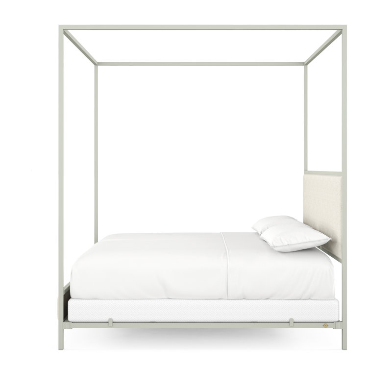 340 Modern Classic Canopy Bed | Complete Canopy, Sage Green, King