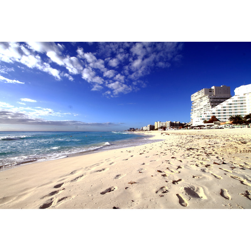 Cancun Beach by Brunomsbarreto - Wrapped Canvas Print, 30cm H x 46cm W