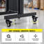 Barrière de barricade extensible 10 pi, barrière de sécurité pliante en métal avec 4 roues, clôture de circulation rétractable pour usage industriel ou résidentiel (10 pi)